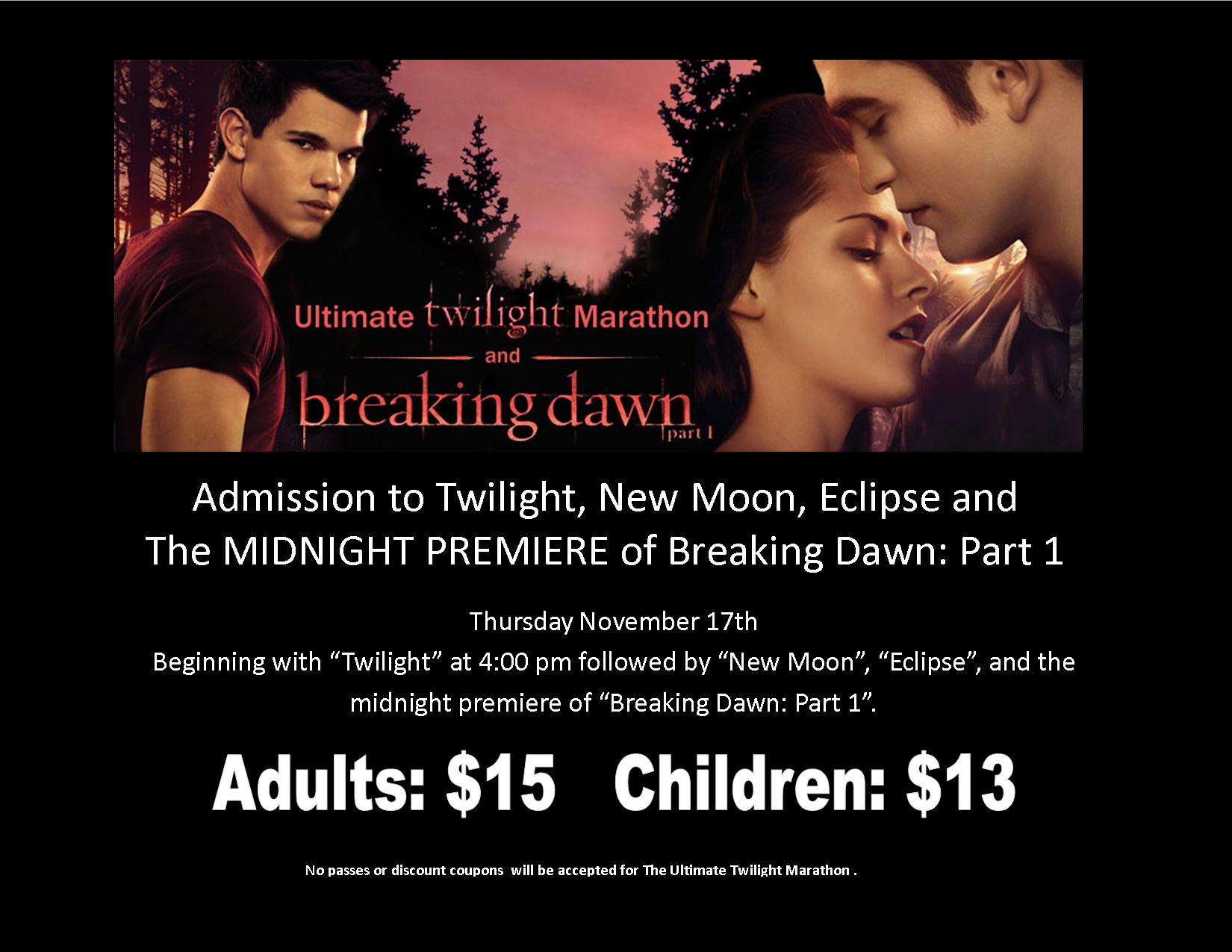 Twilight Marathon Carmel Cinema 8